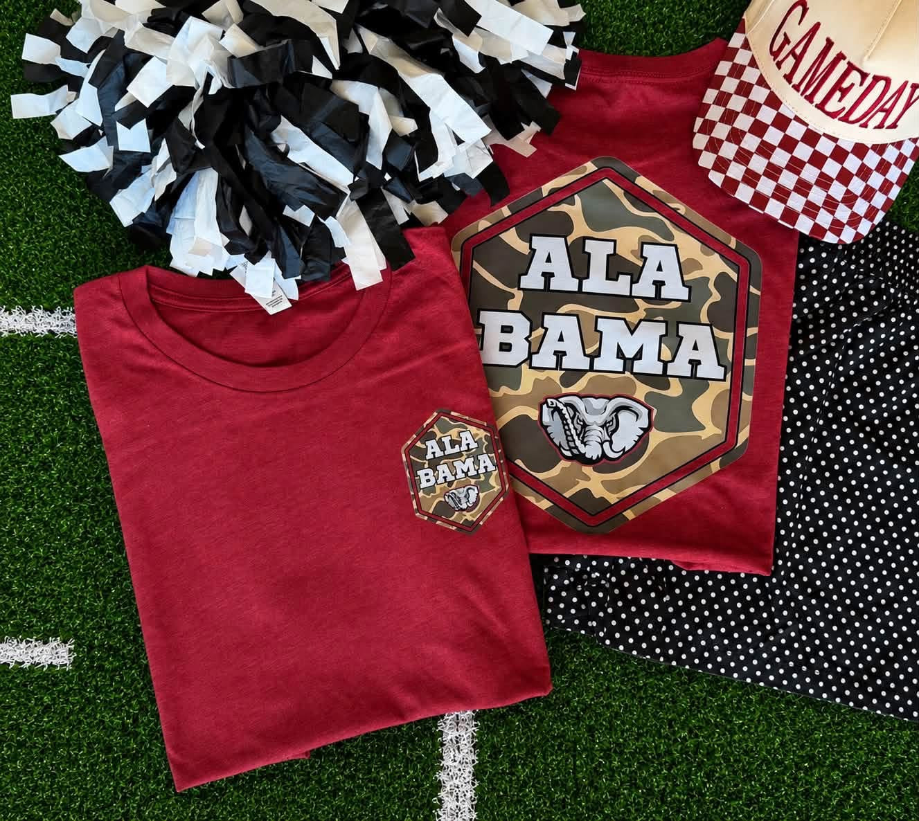 Alabama Camo Front & Back Tee
