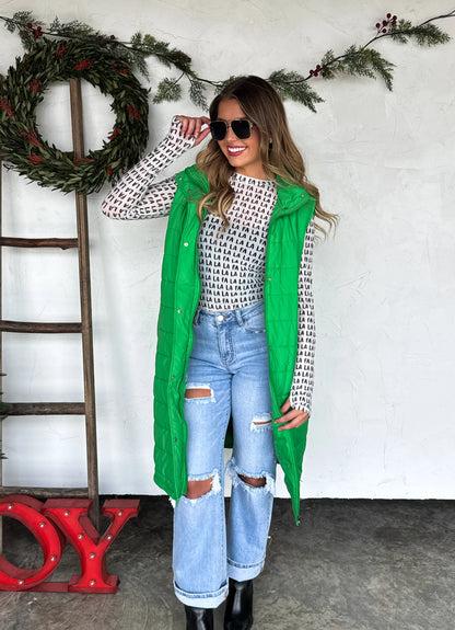 Kendall Long Puffer Vest