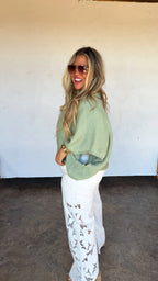 Lainey Lace Wide Leg Jeans