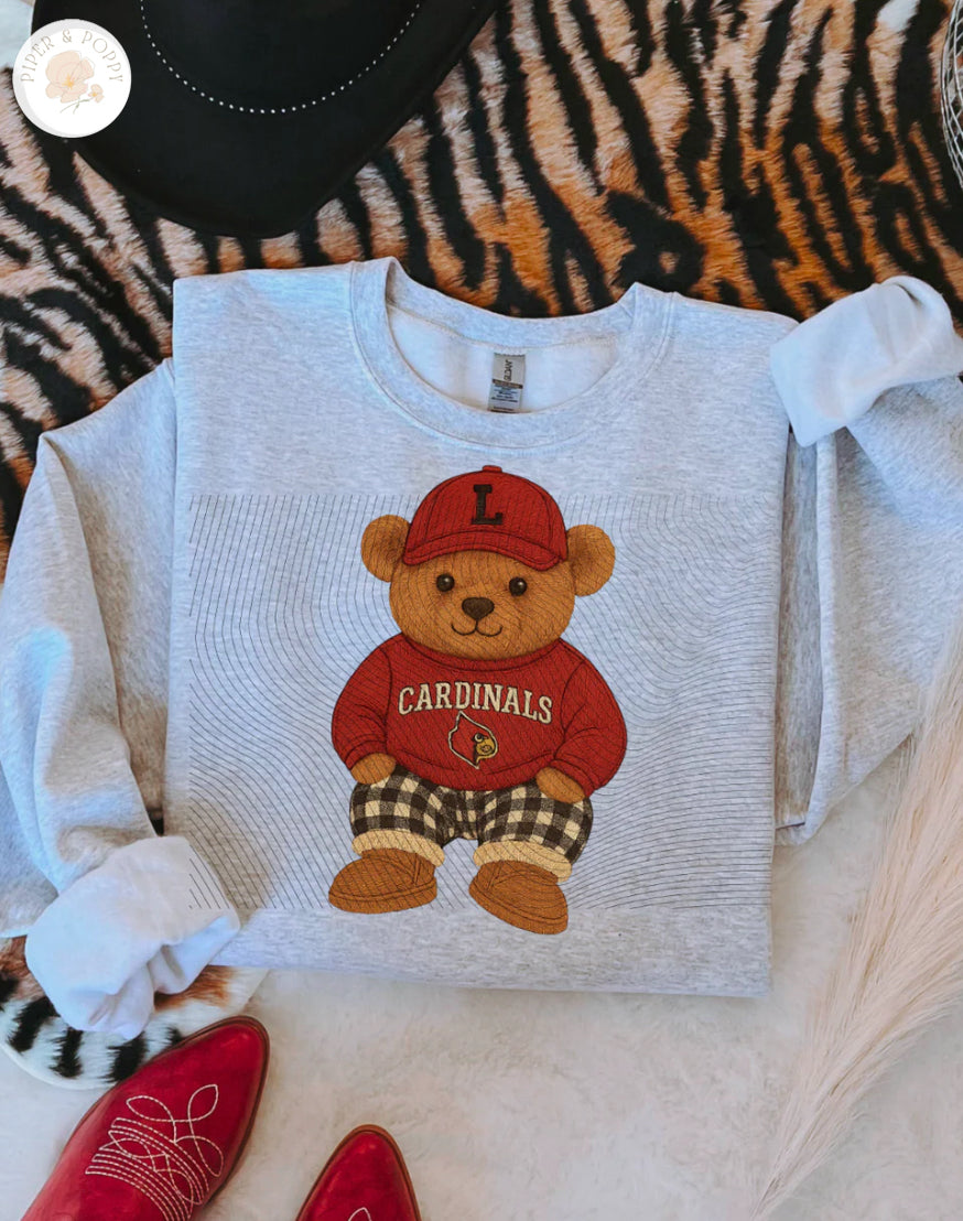 Vintage Cardinals Teddy Tee or Crew
