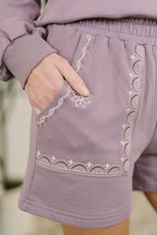 Sunday Morning Matching Set In Dusty Mauve