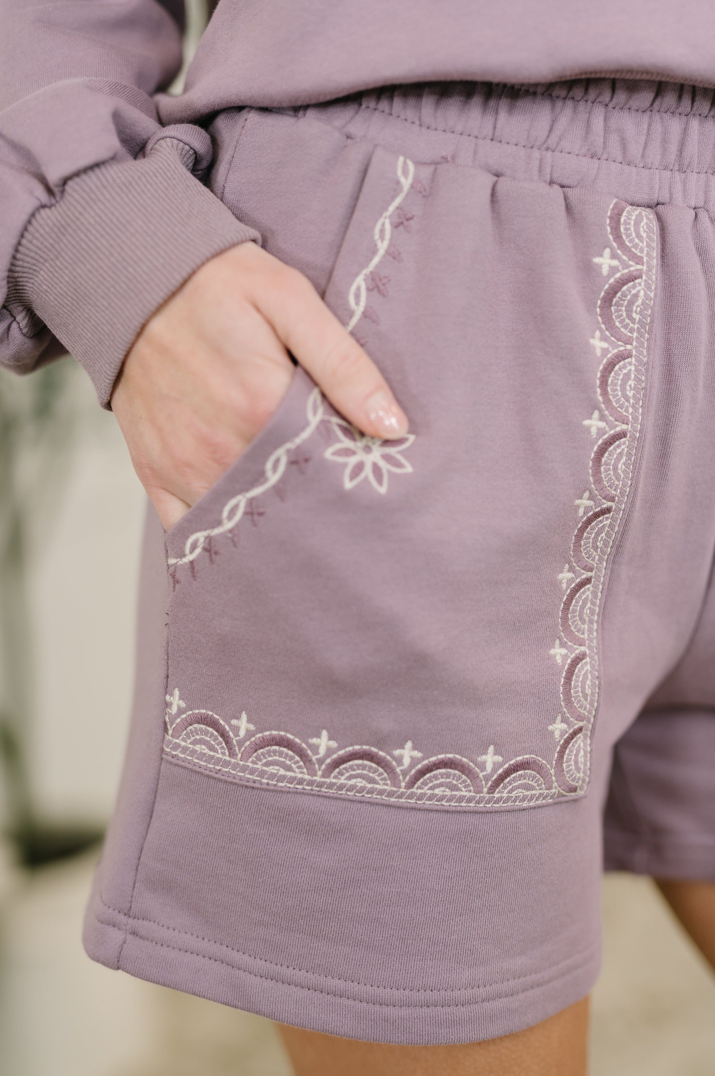 Sunday Morning Matching Set In Dusty Mauve