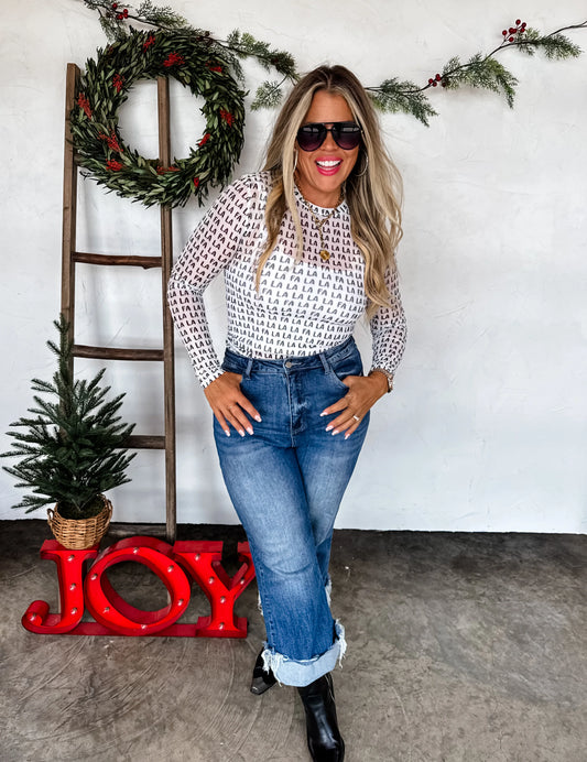 Holiday Dress It Up Mesh Tops