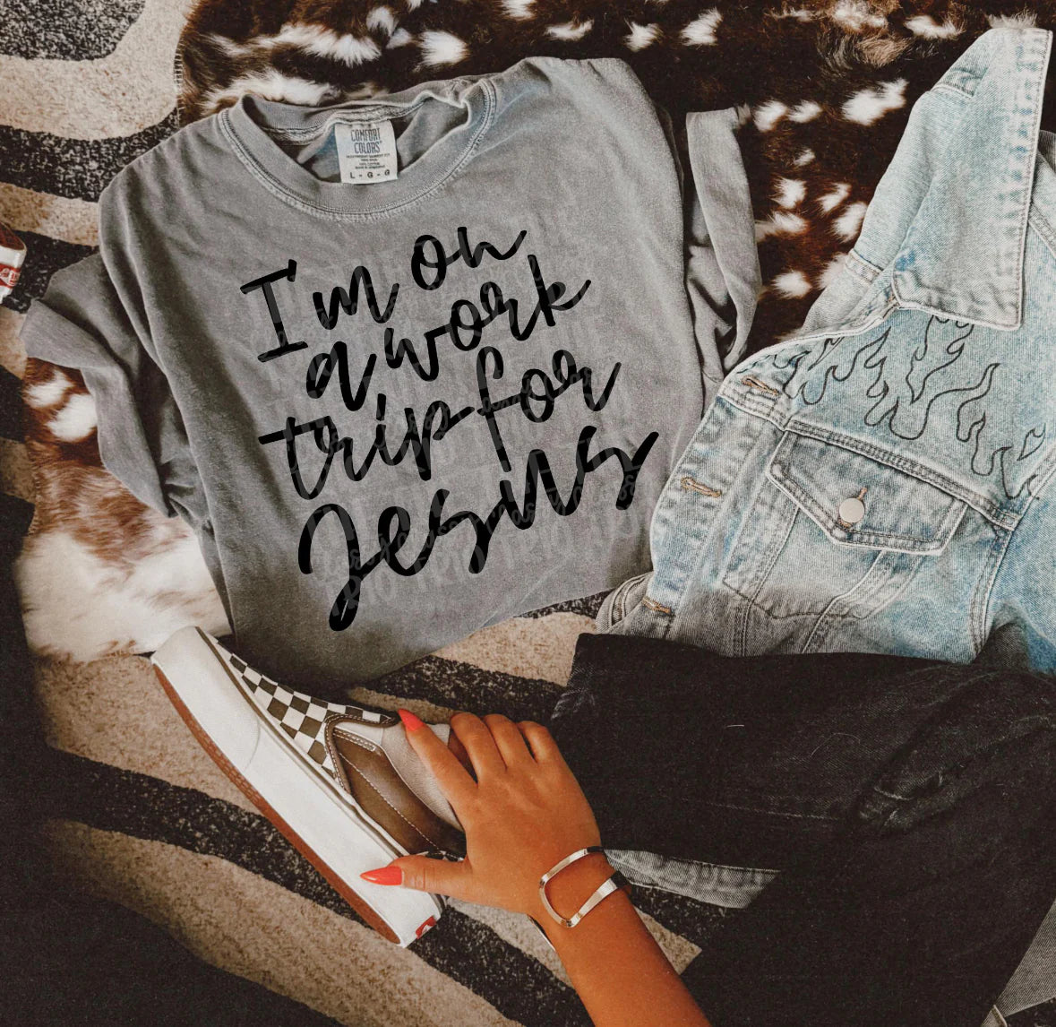 I’m On A Work Trip For Jesus Tee