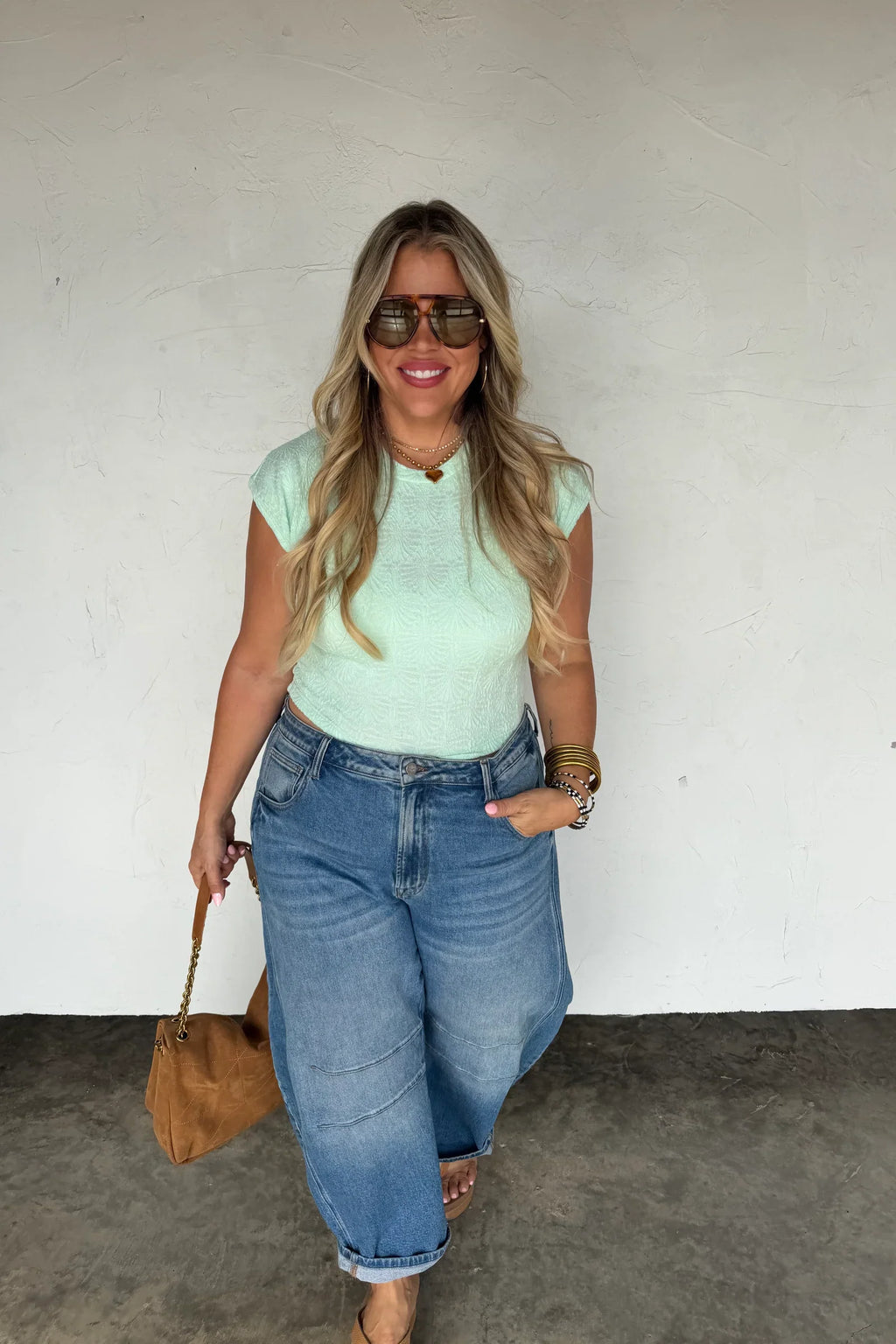 Spring Harley Cap Sleeve Basic Top