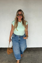 Spring Harley Cap Sleeve Basic Top