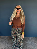 Haddie Camo Waffle Pants