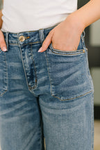 Bella High Waist Soft Barrel Stitch Thru Pocket