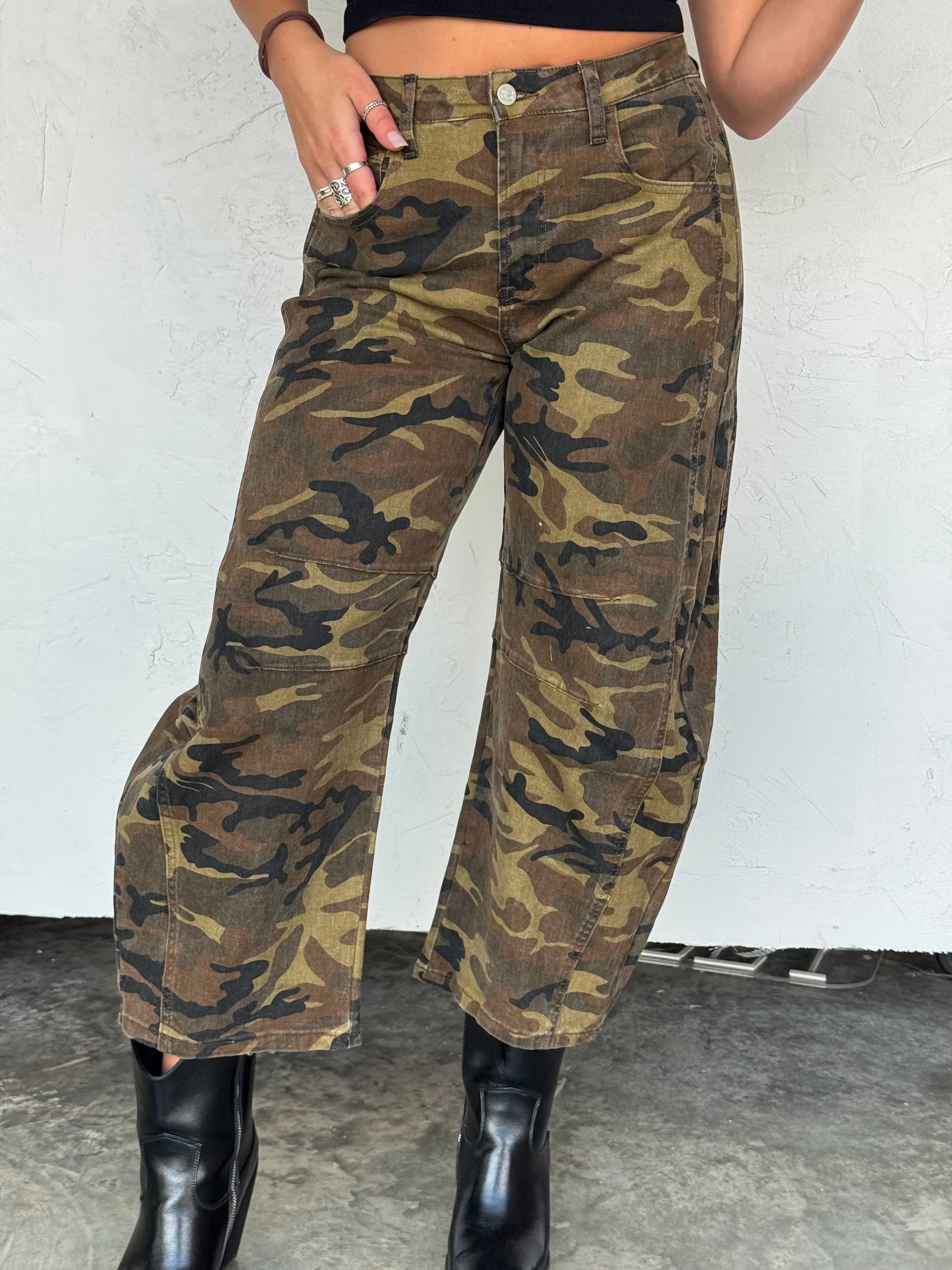 Urban Camo Distressed Jeans