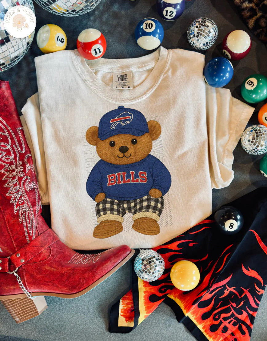 Vintage Bills Teddy Tee or Crew