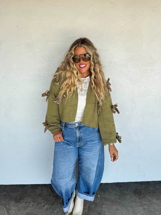 Sloane Bow Knit Cardigan