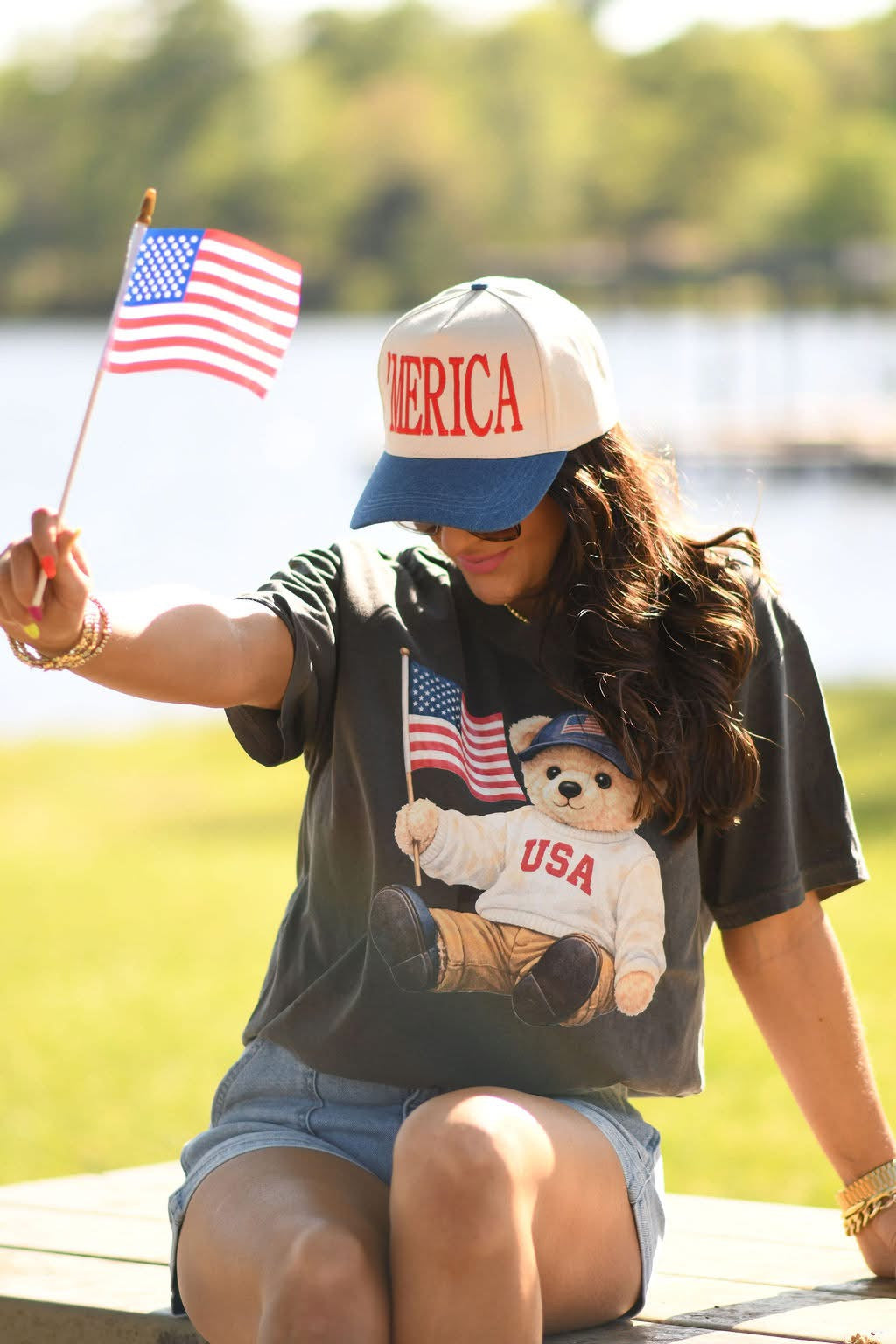 All American Bear Tee