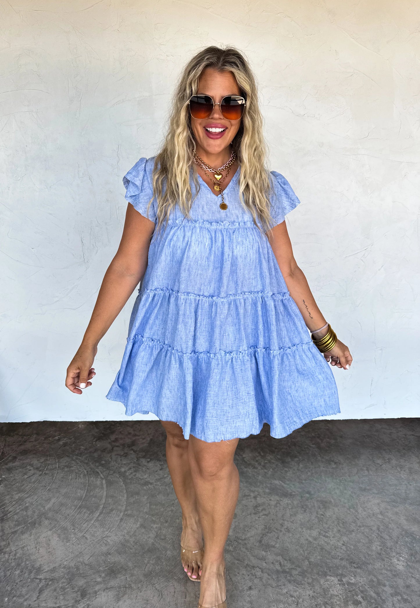 Day Dreaming Ruffle Dress