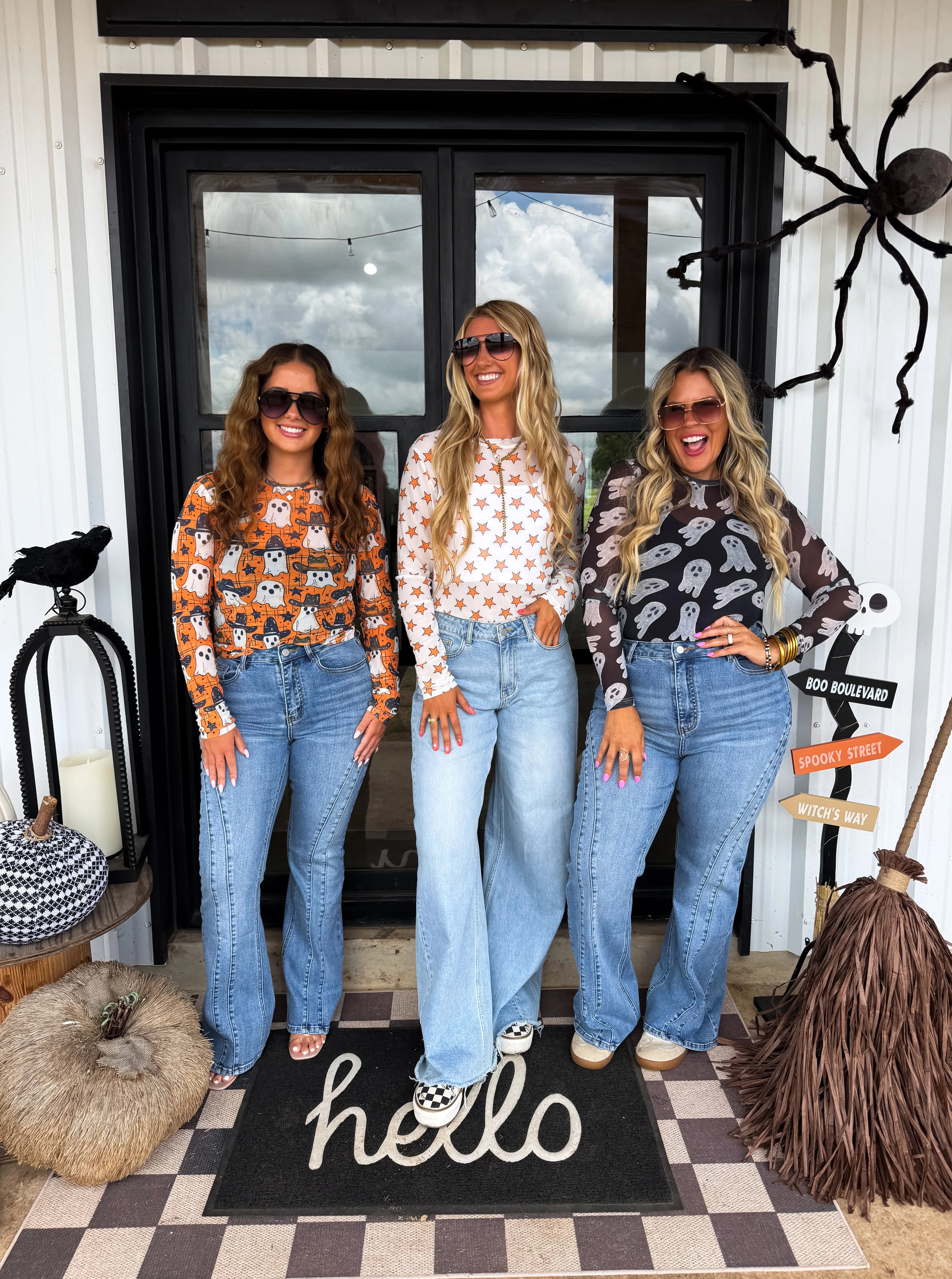 Hallow Mesh Tops