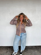 Mabel Snap Button Waffle Top