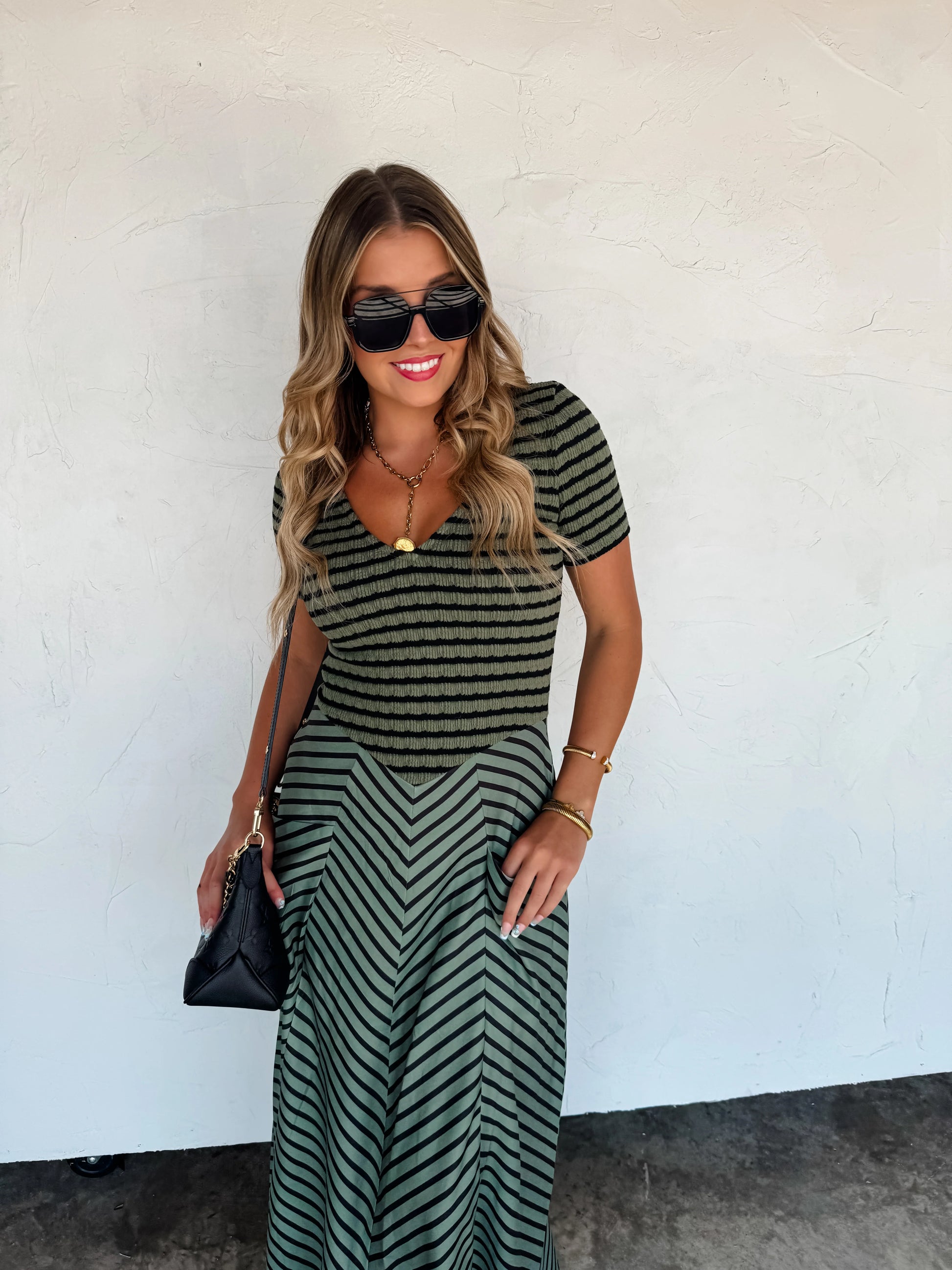 Calista Stripe Dress