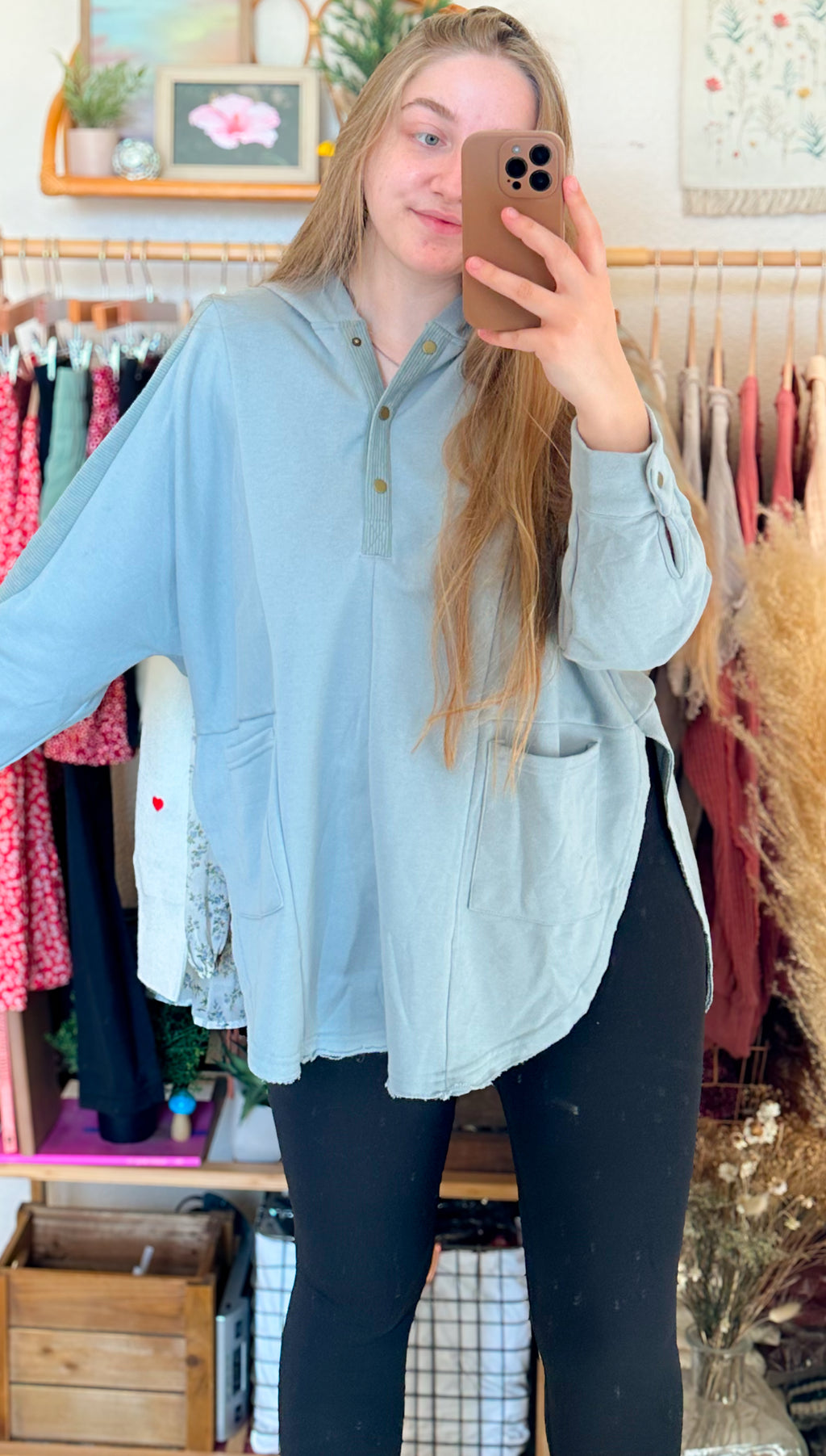 Off Duty Henley Hoodie