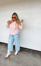 Mabel Snap Button Waffle Top