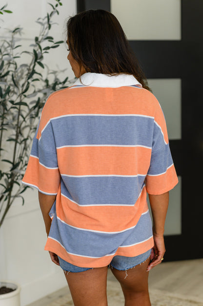 Cloudbound Collared Casual Top