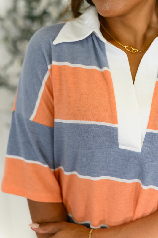 Cloudbound Collared Casual Top