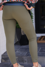Willow Olive Pocket Leggings