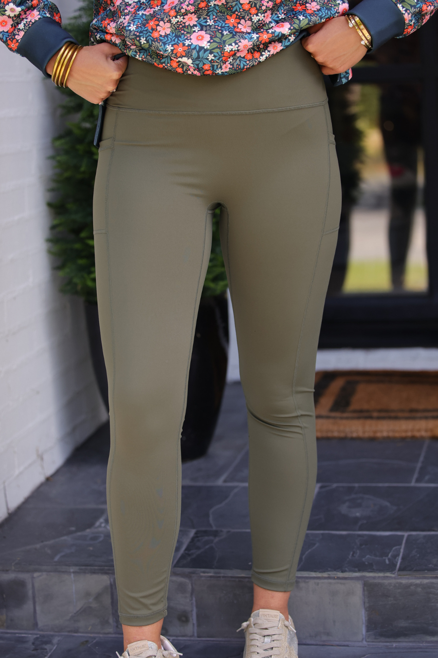 Willow Olive Pocket Leggings