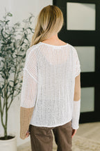 Corner of the Block Loose Knit Sweater