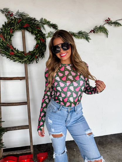 Holiday Dress It Up Mesh Tops