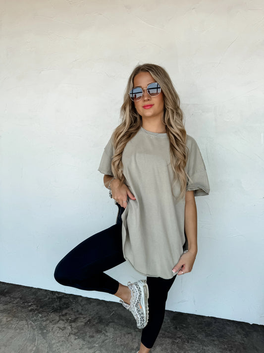 Joey Washed Cotton Boyfriend Tee