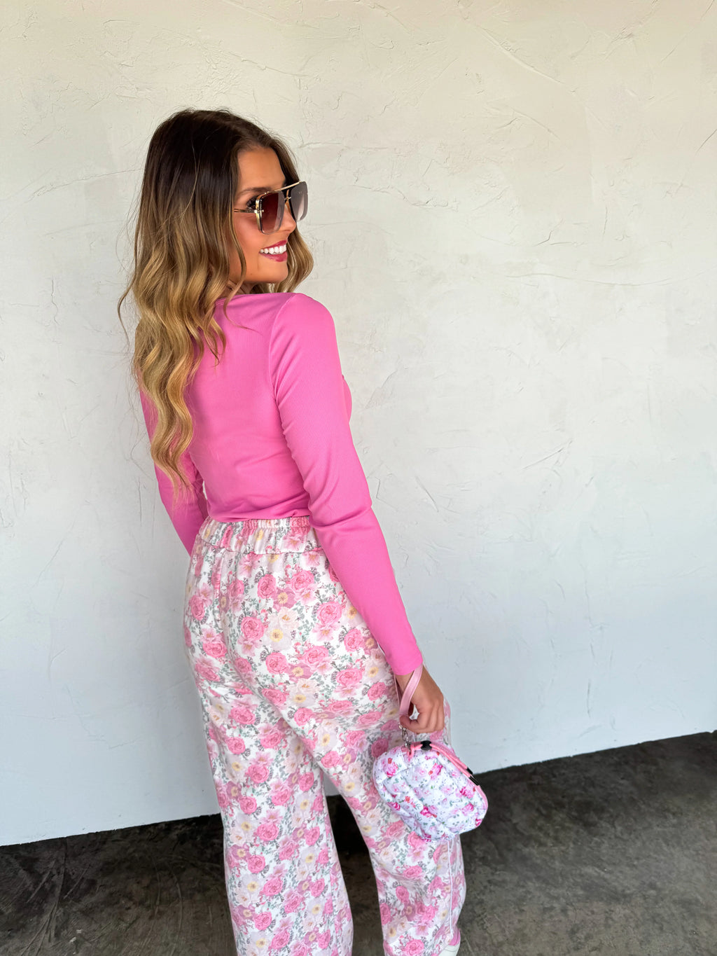 Floral & Cheetah Drift Away Joggers
