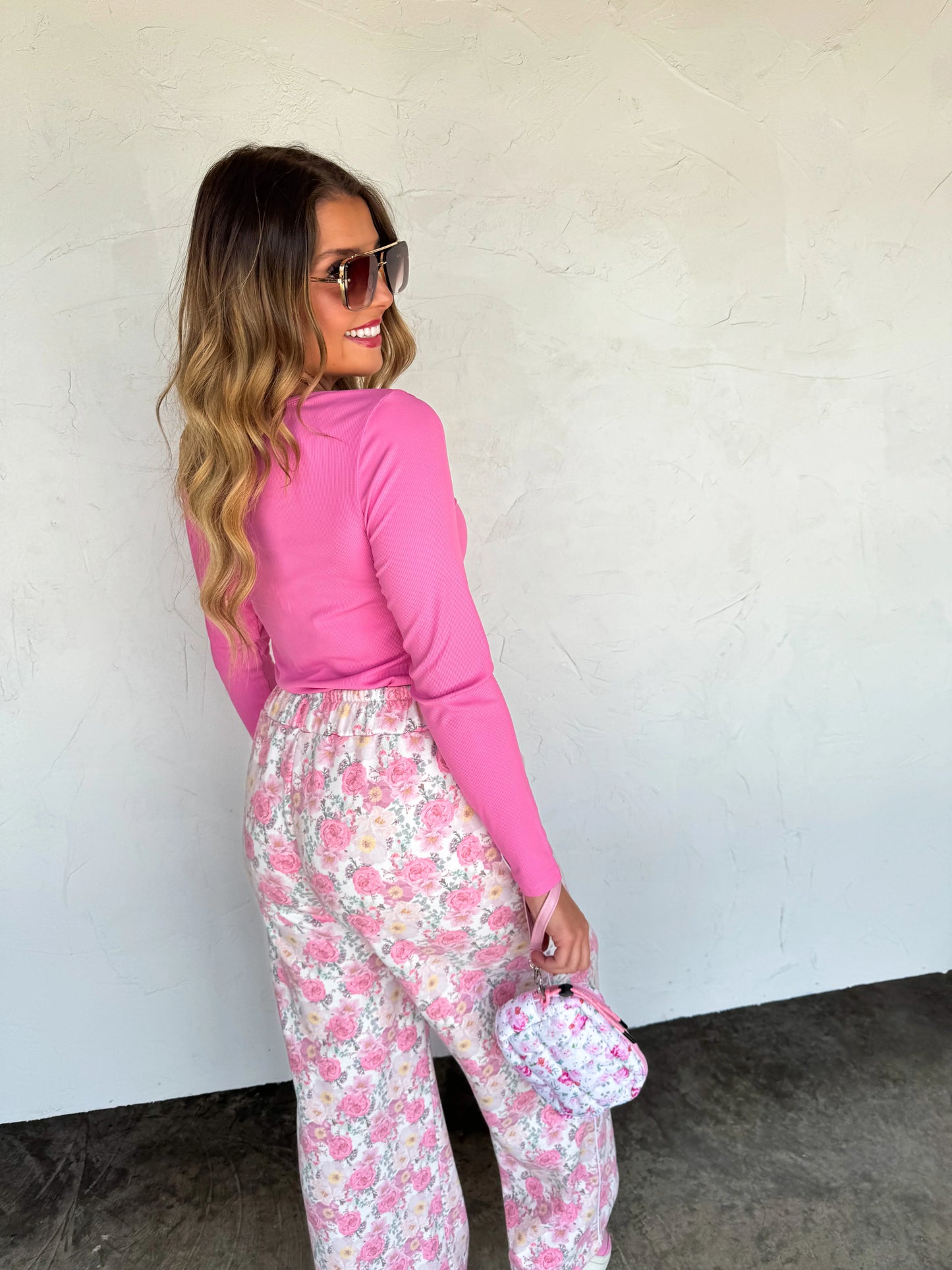 Floral & Cheetah Drift Away Joggers