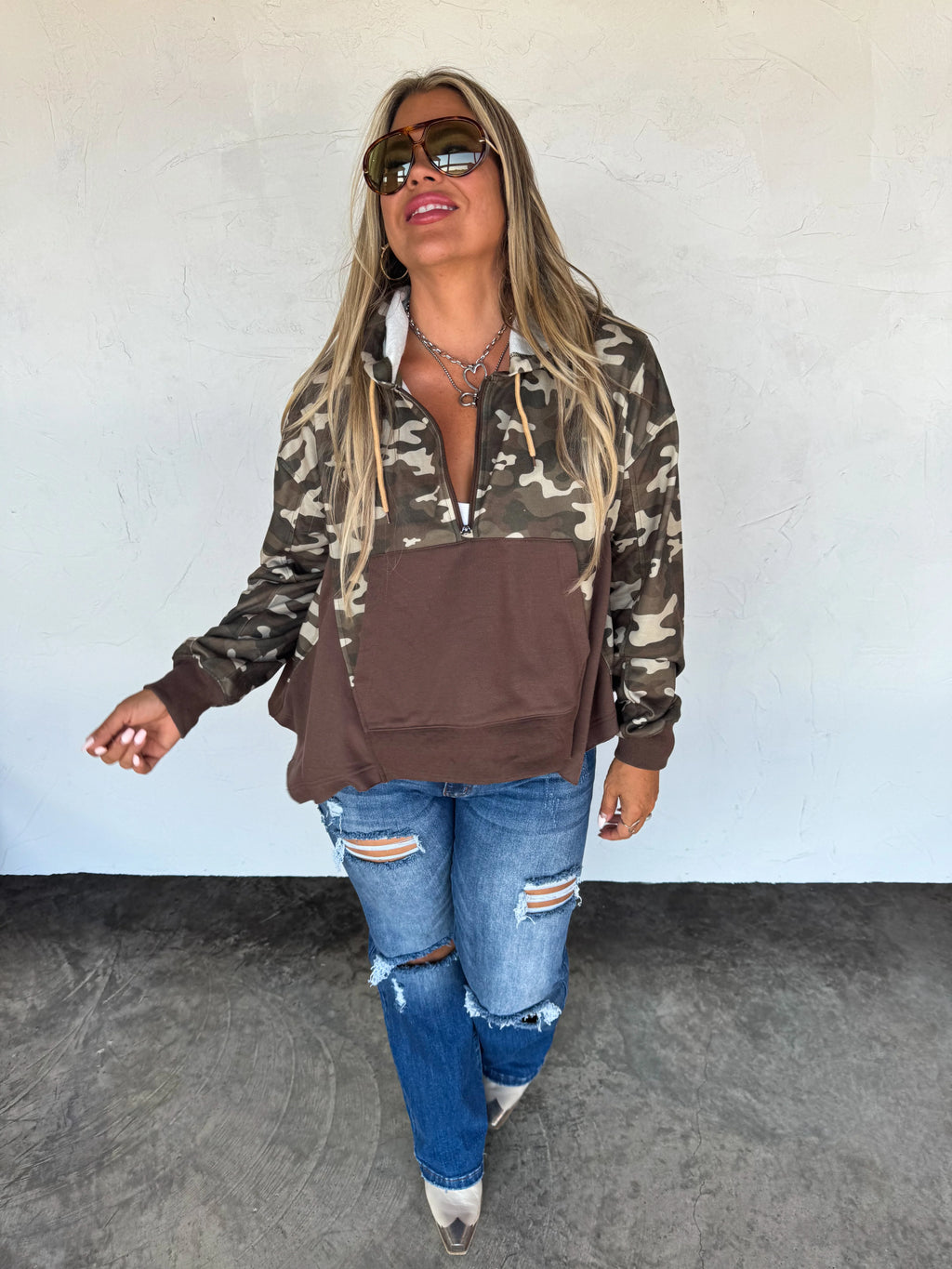 The Hunter Half Zip Hoodie Pullover