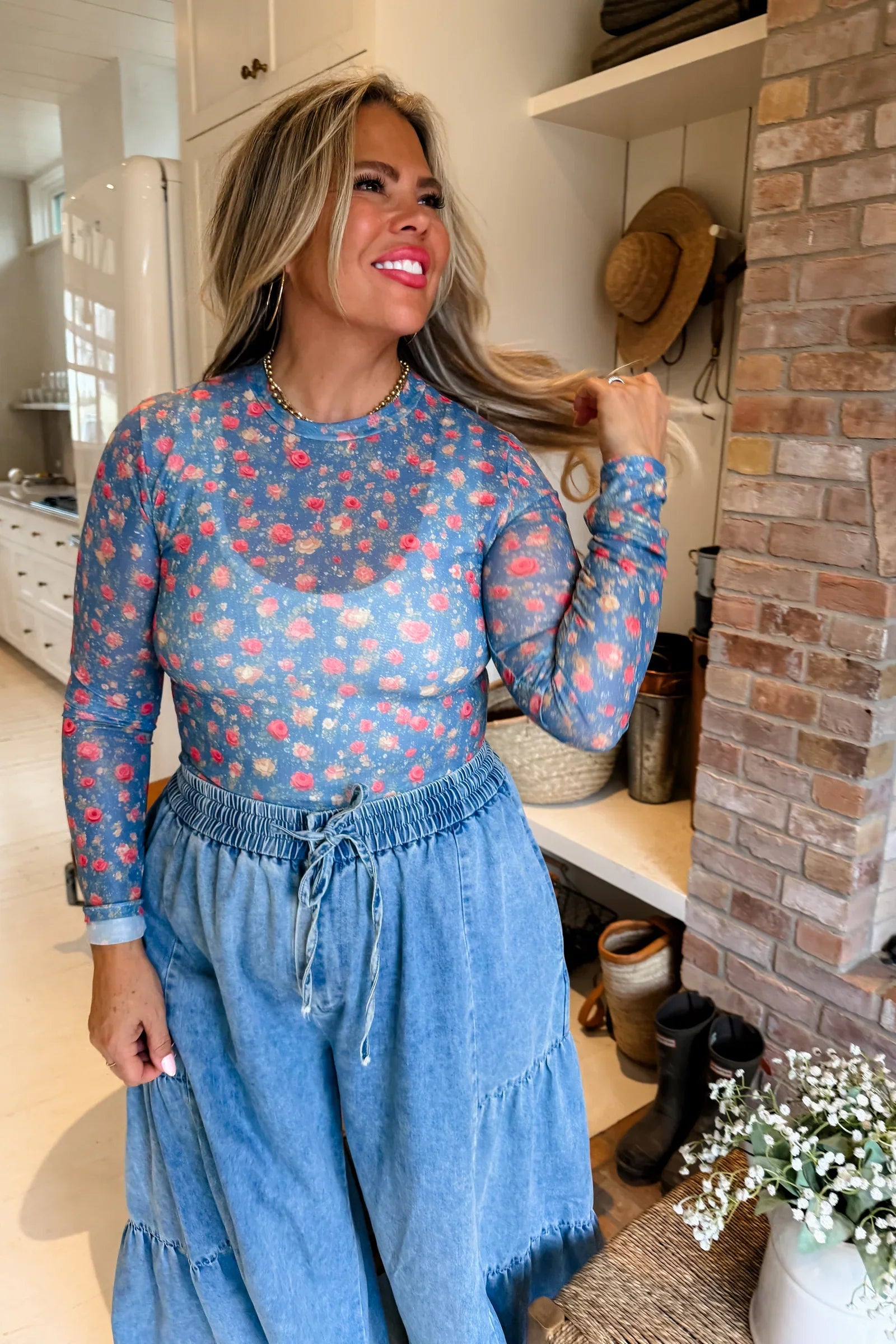 Southern Charm Dress It Up Mesh Tops