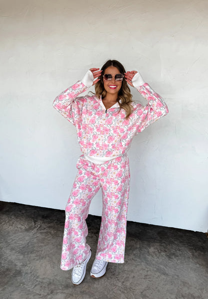 Floral & Cheetah Easy Does it Pullover