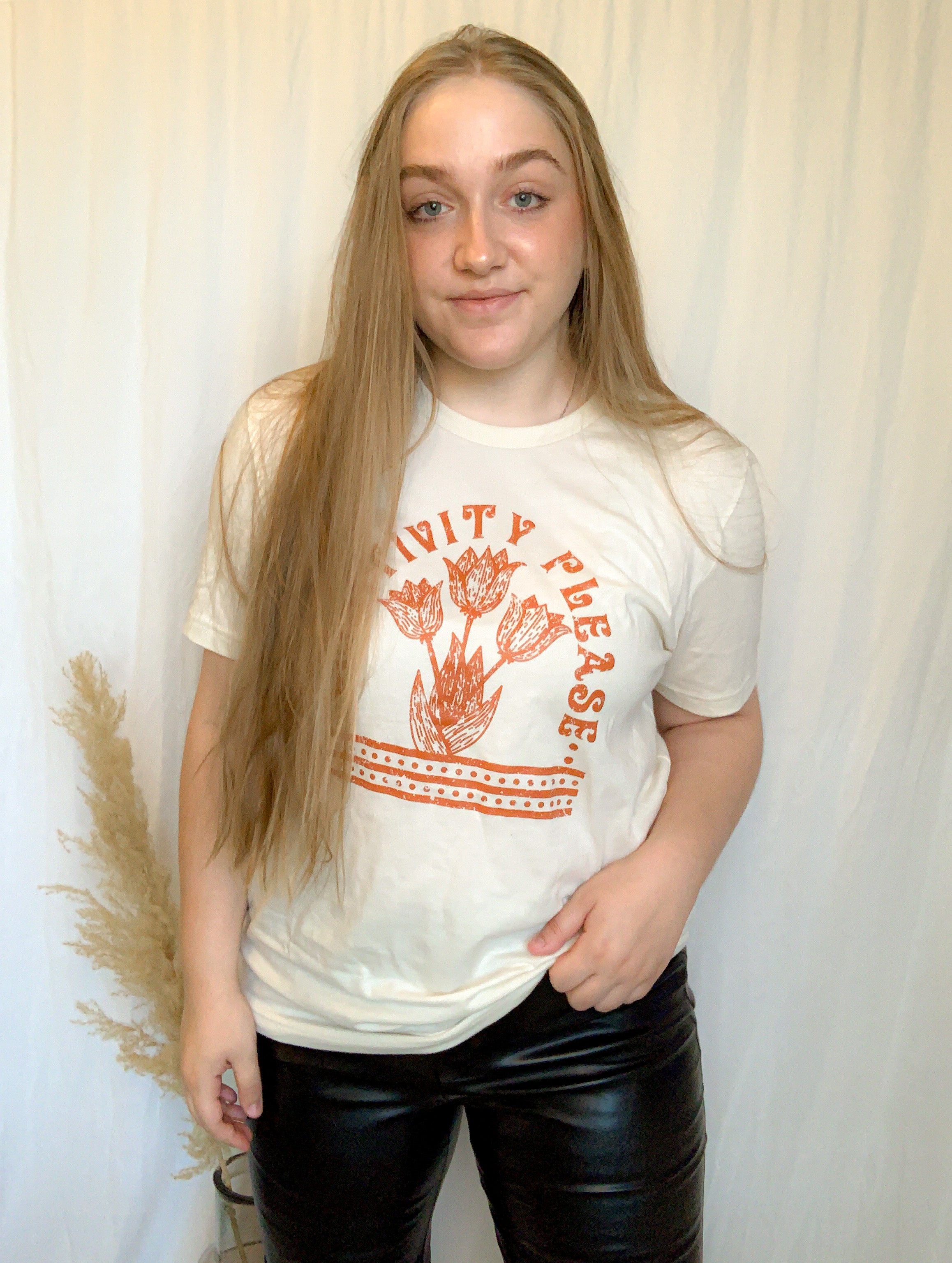 Positivity Please Graphic Tee - Piper & Poppy