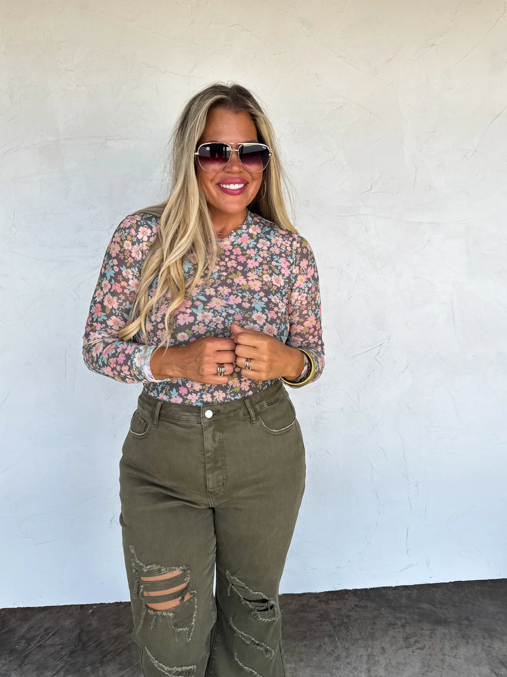 Boots & Blooms Mesh Tops