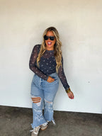 Hallow Mesh Tops
