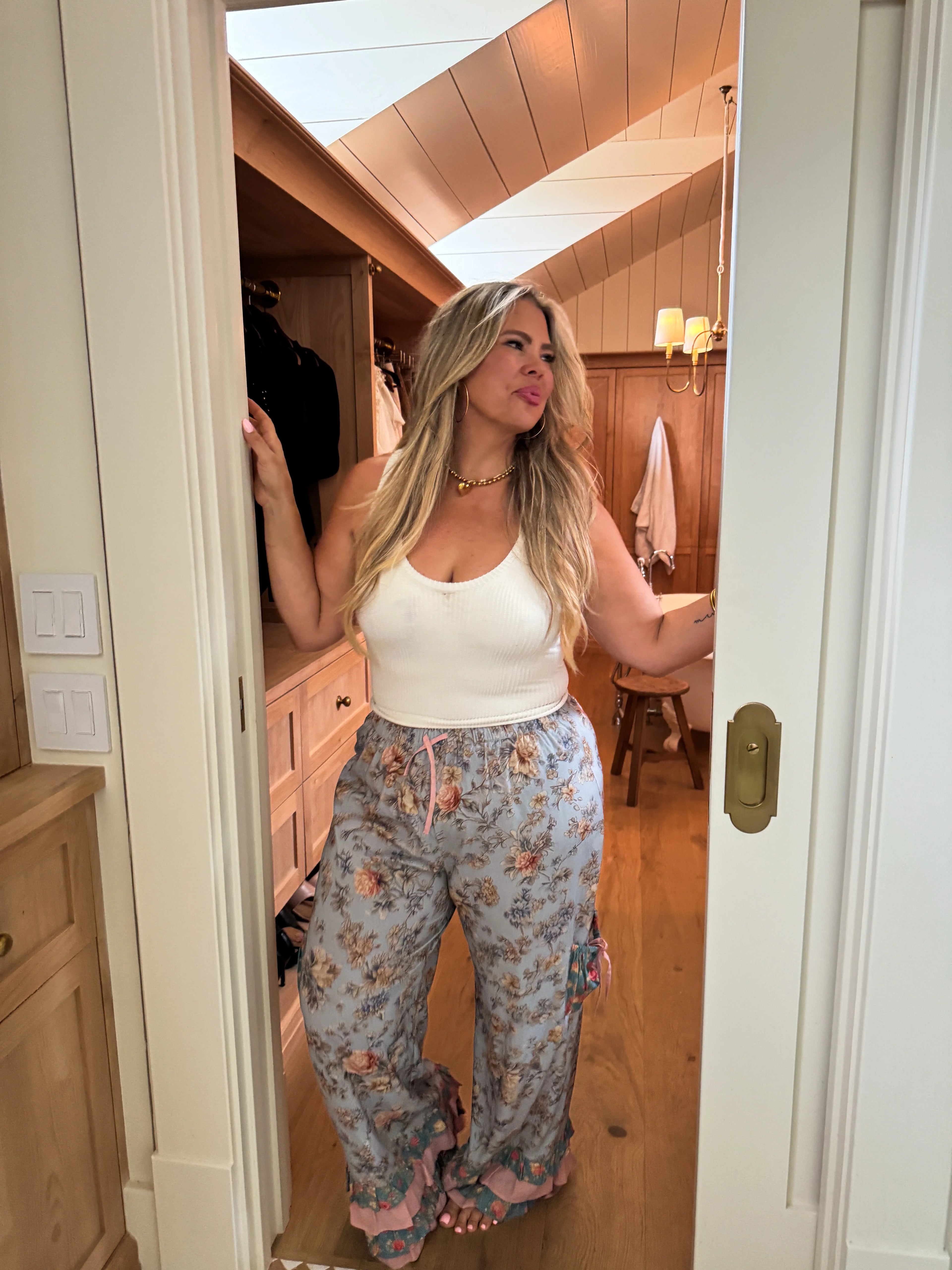 Farmhouse Floral Pants