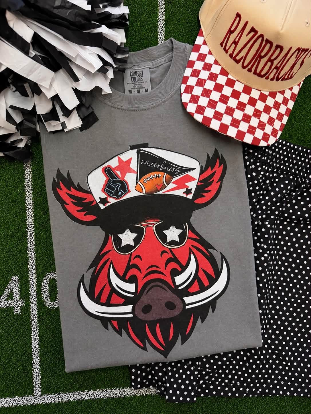 Razorbacks In Trucker Hat Tee