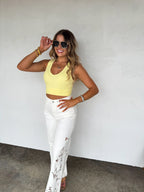 Lainey Lace Wide Leg Jeans