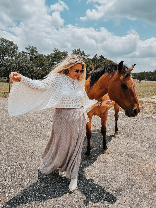 Free Spirit Bell Sleeve Top