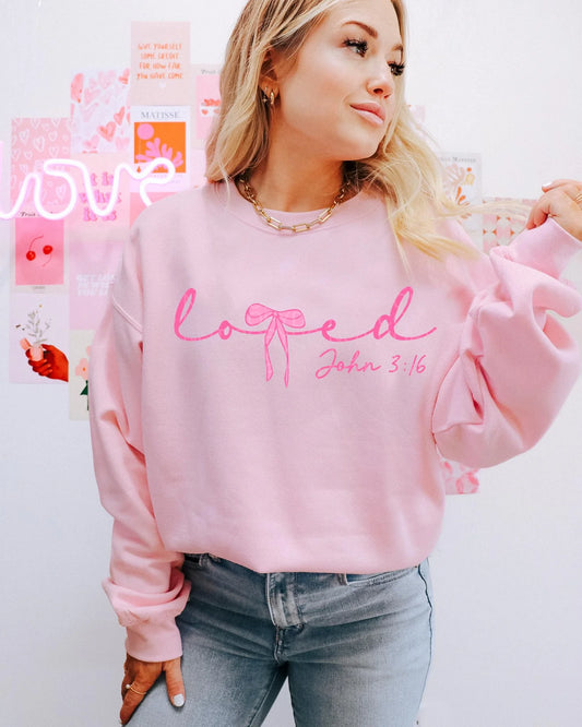 Dainty Loved Tee & Sweatshirt