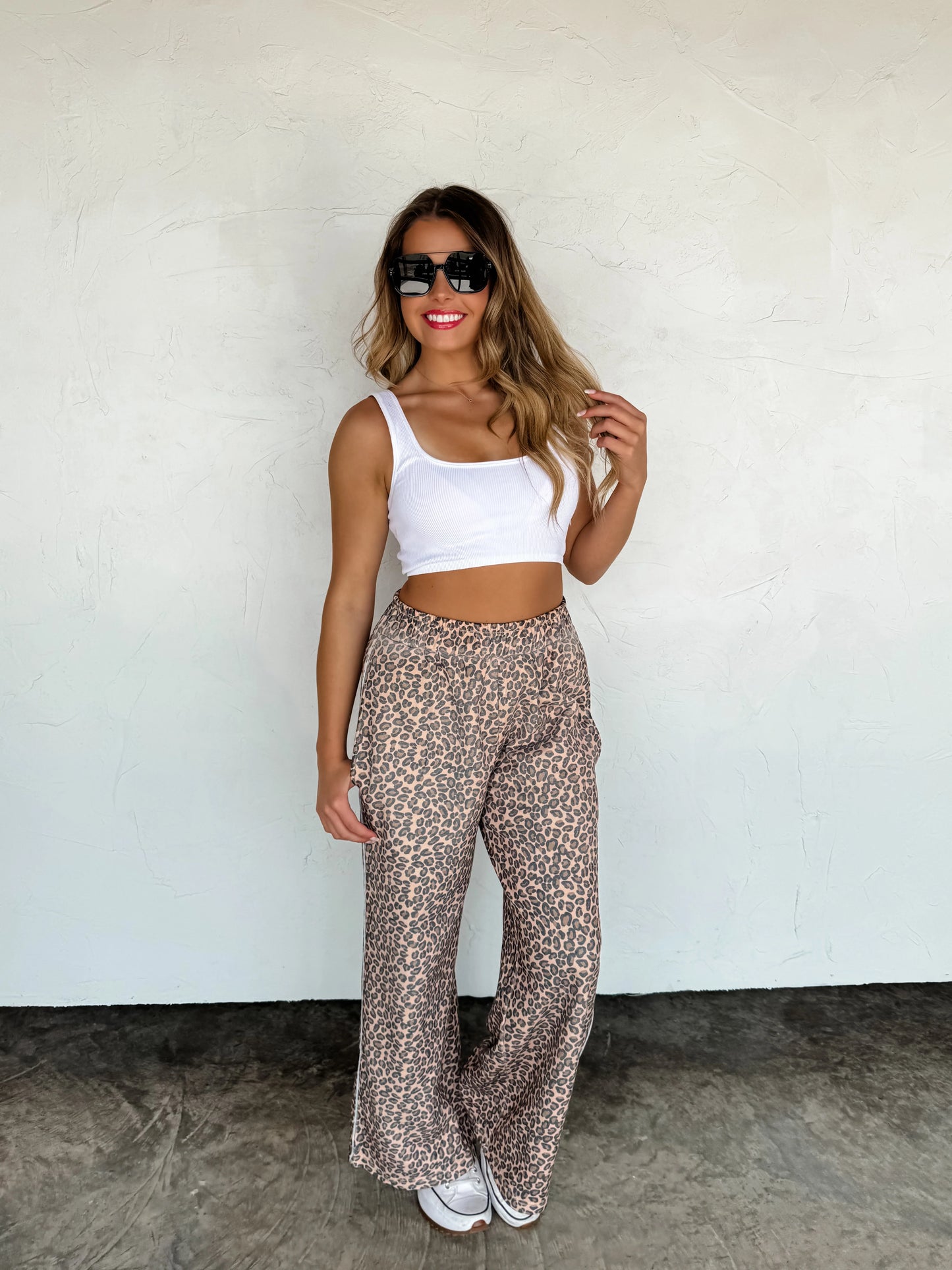 Floral & Cheetah Drift Away Joggers