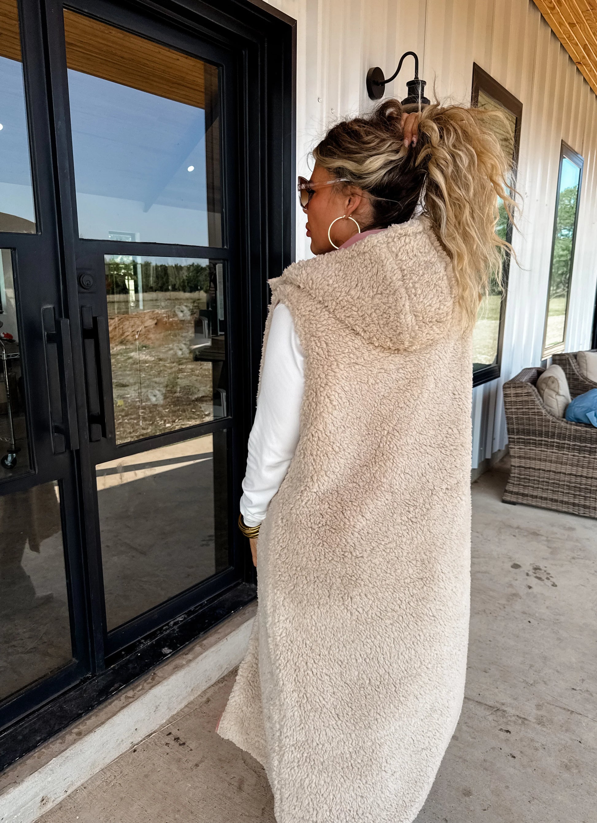 Reversible Sherpa Puffer Vest