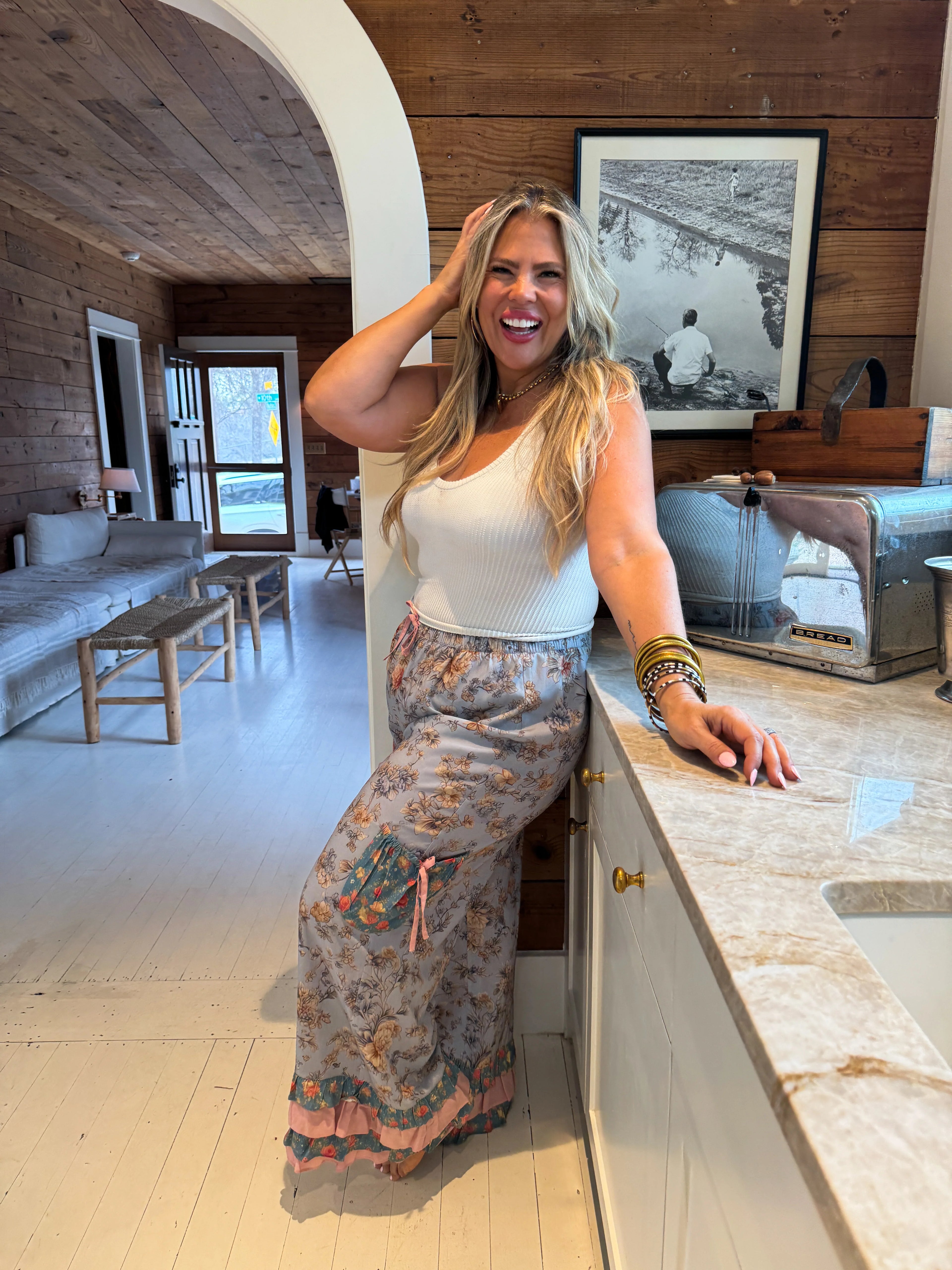 Farmhouse Floral Pants