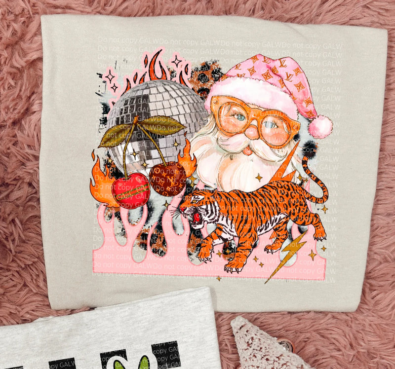 Boujee Santa Collage Tee