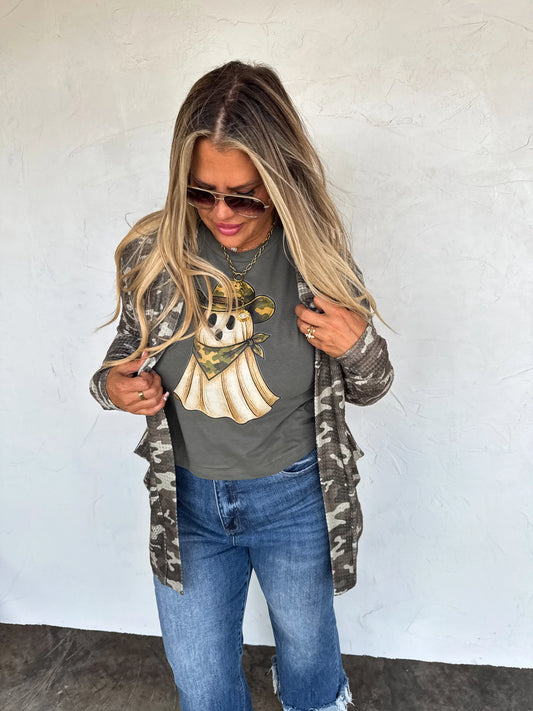Camo Ghost Graphic Tee