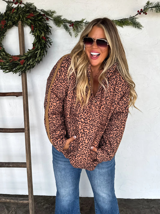 Printed Peyton Puffer Jacket