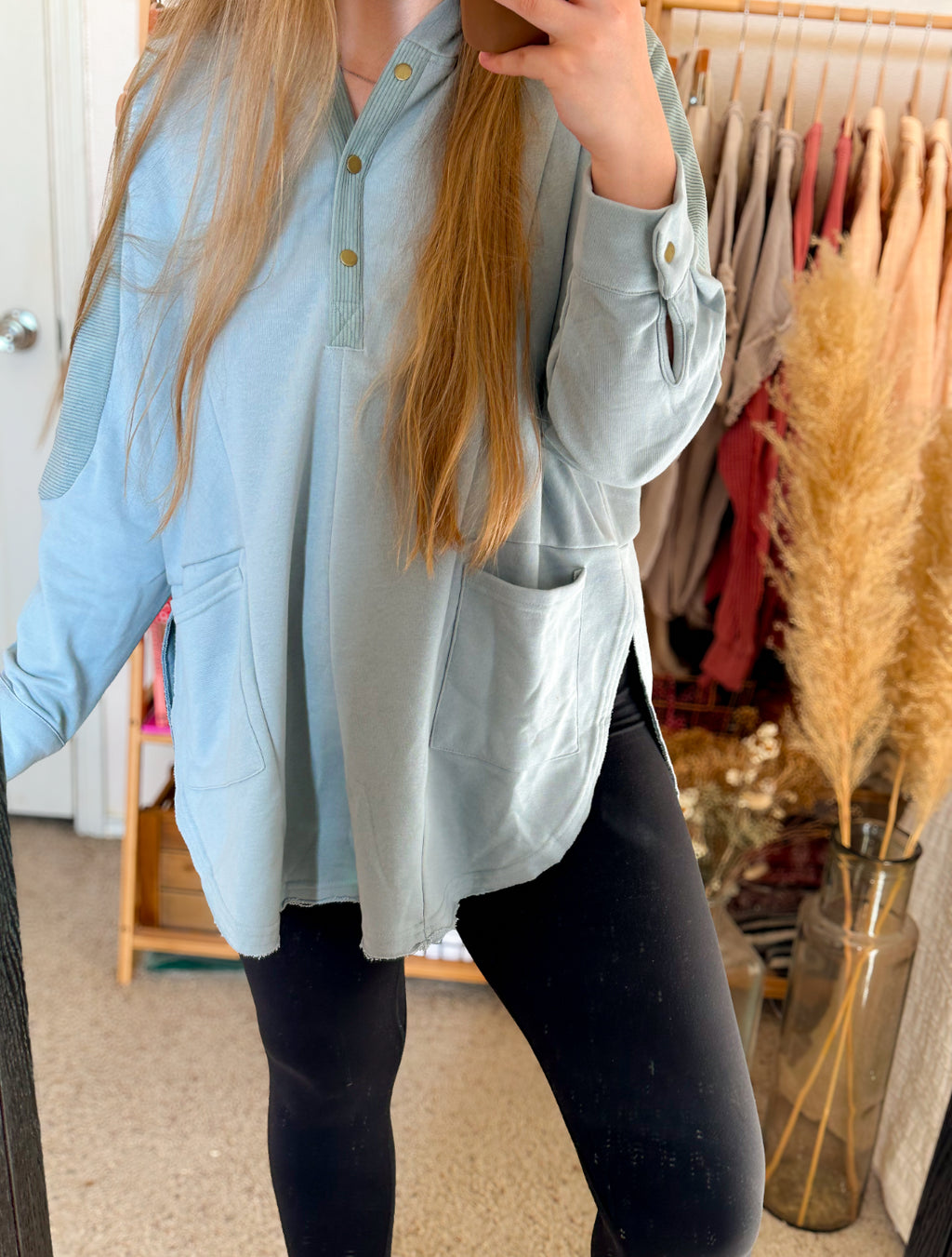 Off Duty Henley Hoodie