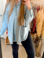 Off Duty Henley Hoodie